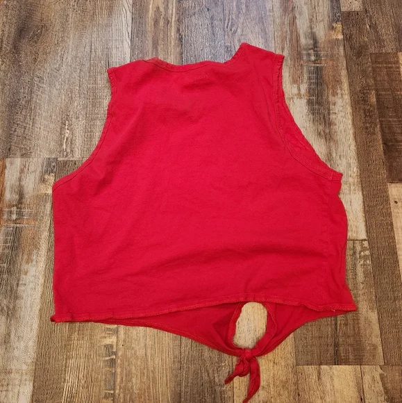 Coca-Cola Checkered Tie Crop Top - Picture 3 of 6